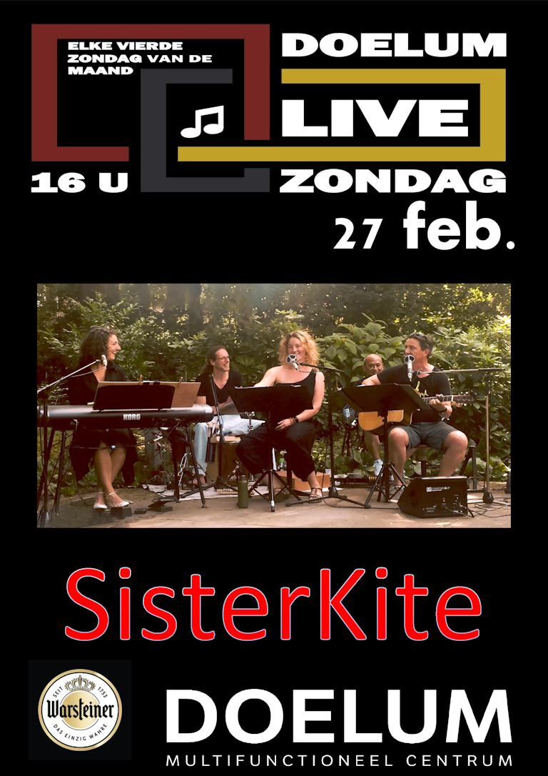 SisterKite treedt op bij Doelum Live in Renkum