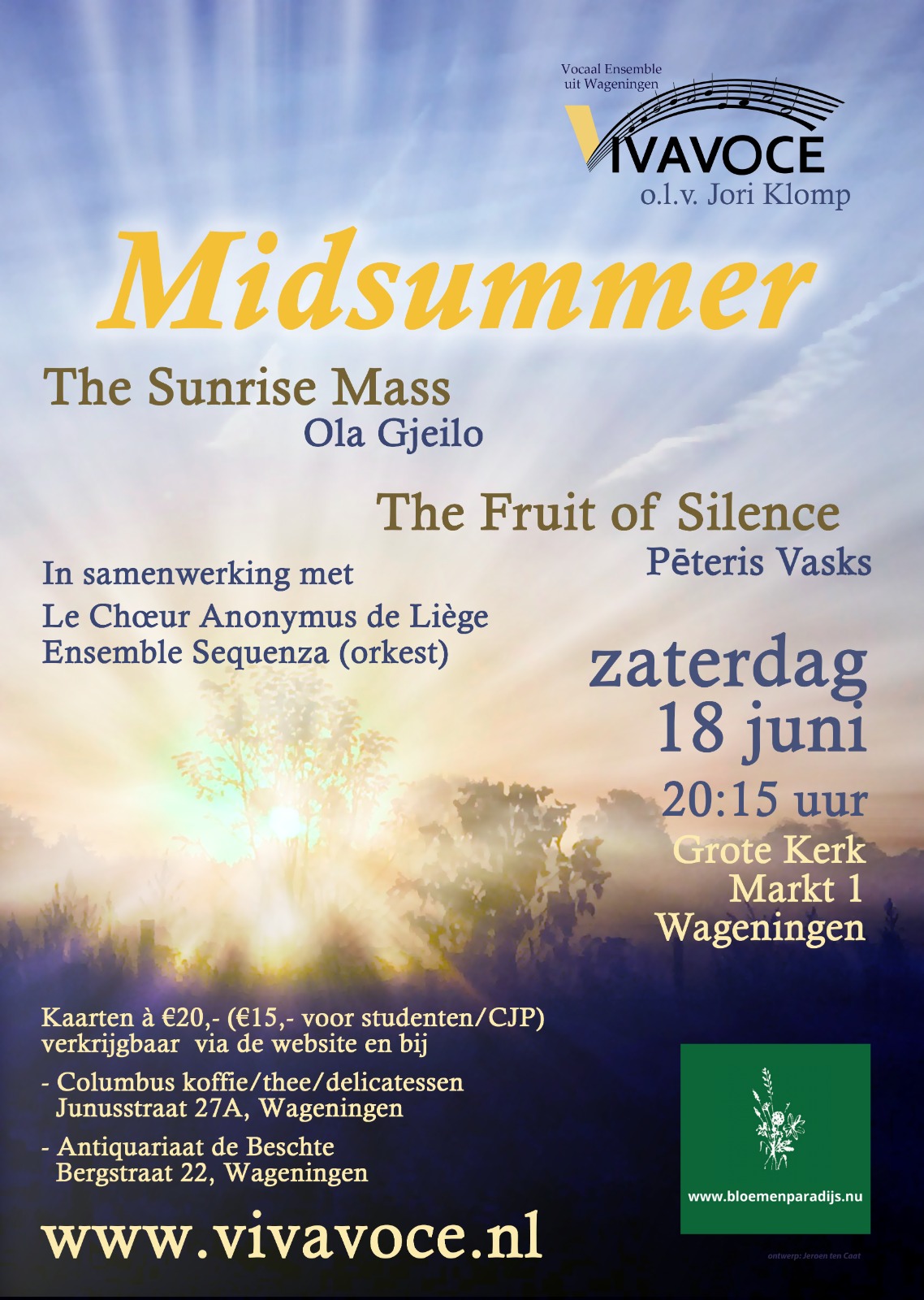 Midsummer concert - Vocaal Ensemble Vivavoce