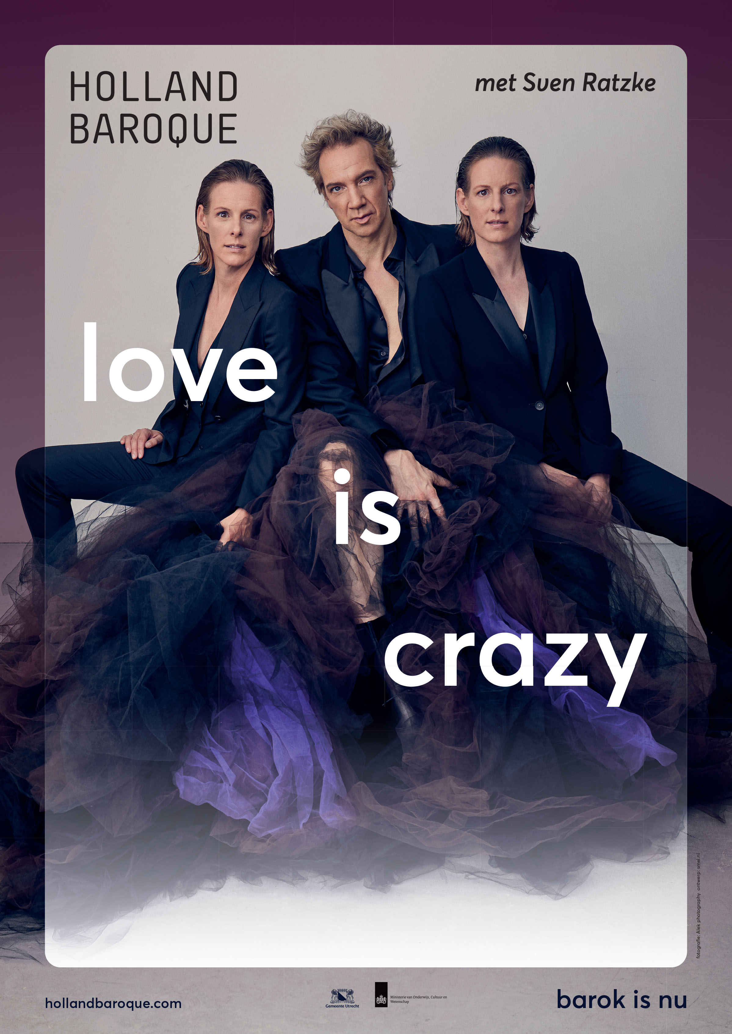 'Love is Crazy' Een theatershow waarin barok versmelt met hedendaagse songs over de liefde.
