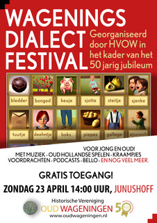Wagenings Dialectfestival op 23 april 