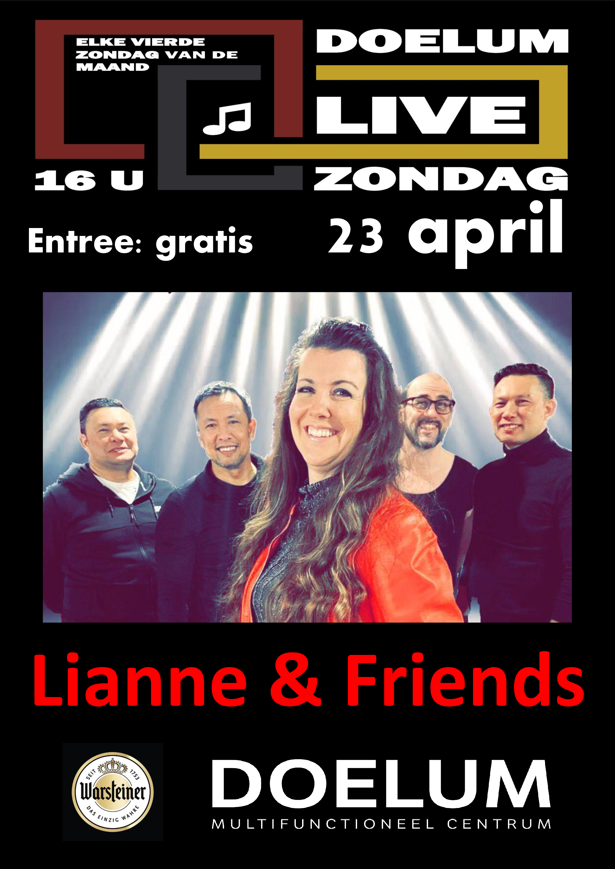 Lianne & Friends treden op bij Doelum Live in Renkum