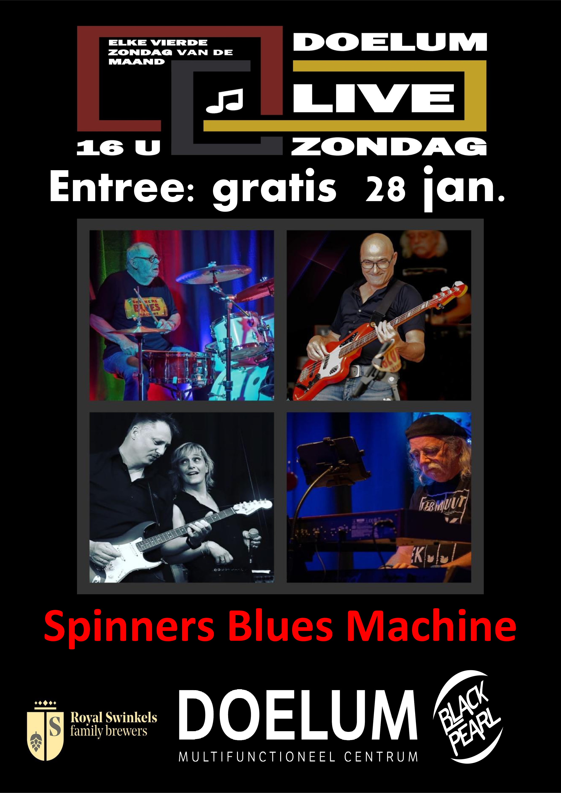 Spinners Blues Machine bij Doelum Live in Renkum