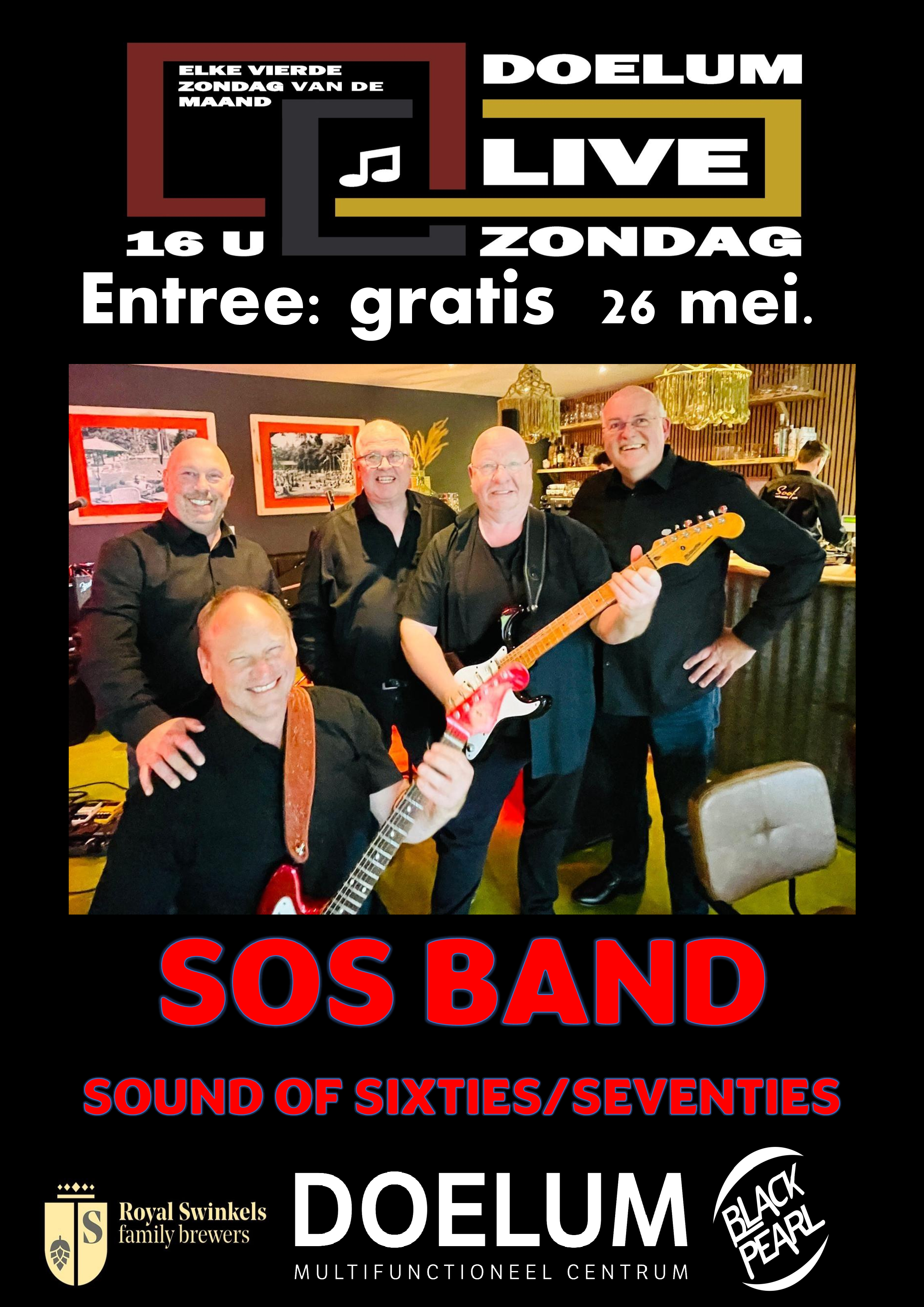 SOS band treedt op bij Doelum Live in Renkum