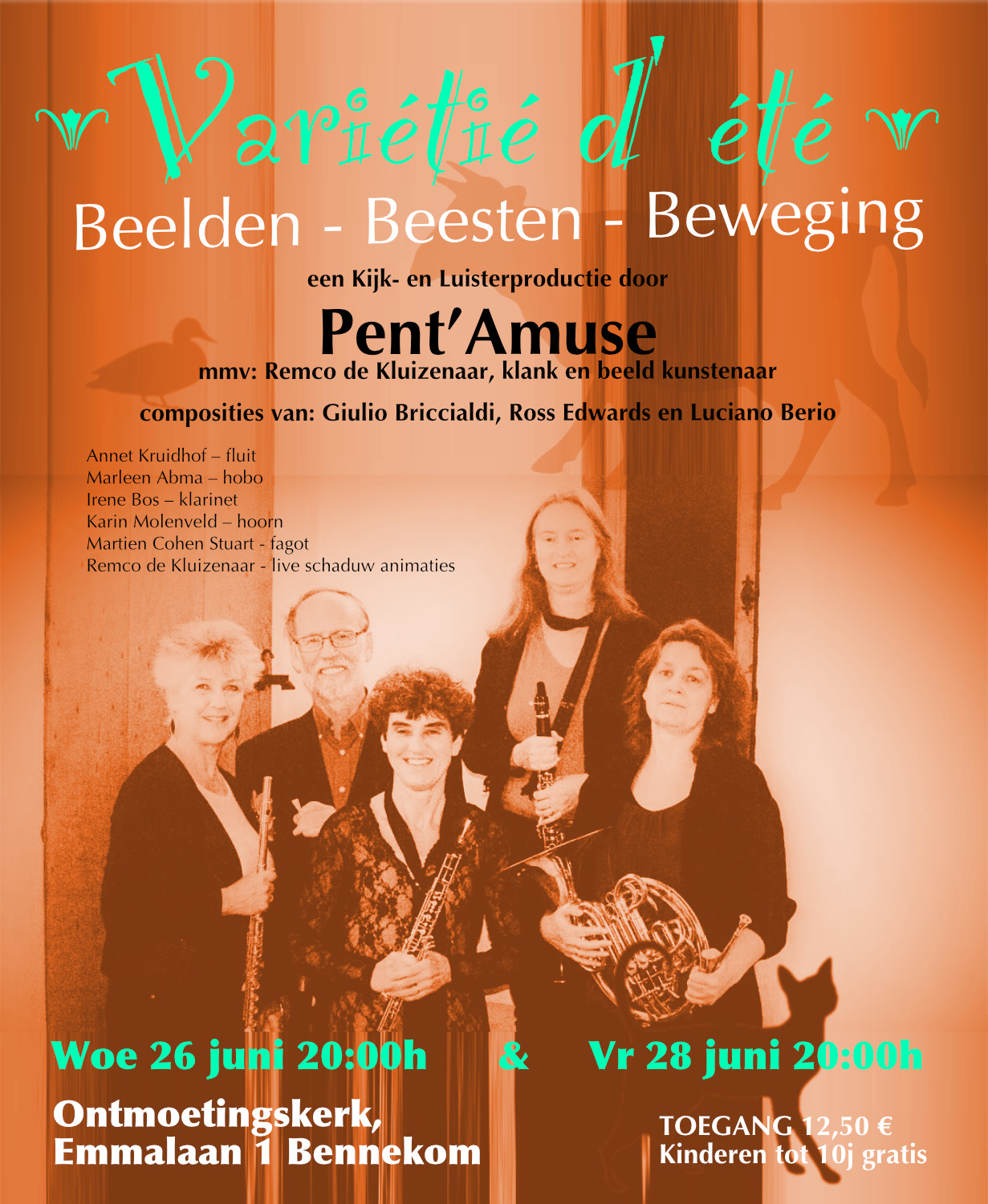 26 en 28 juni Concert met live animaties