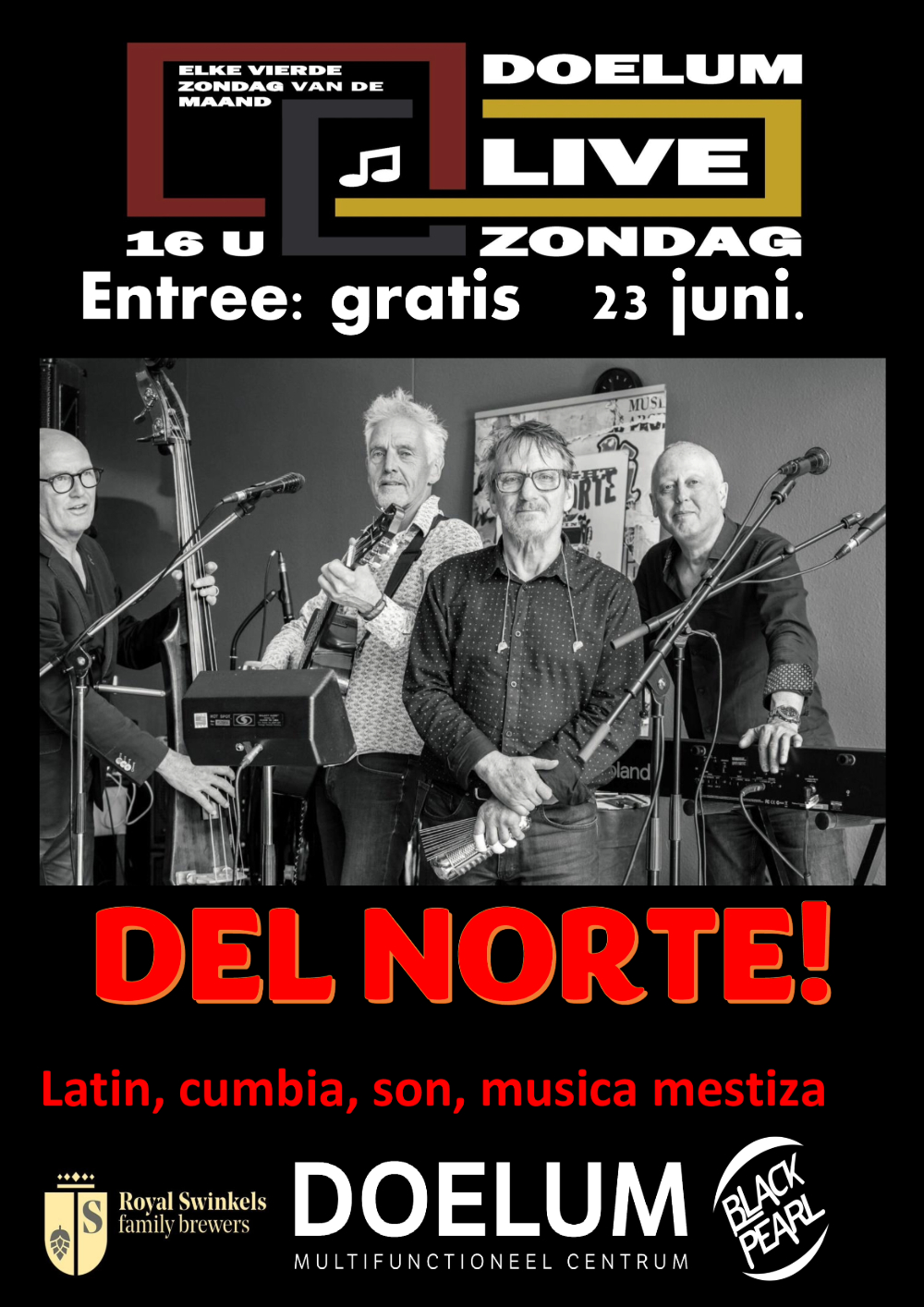 Del Norte! treedt op bij Doelum Live in Renkum