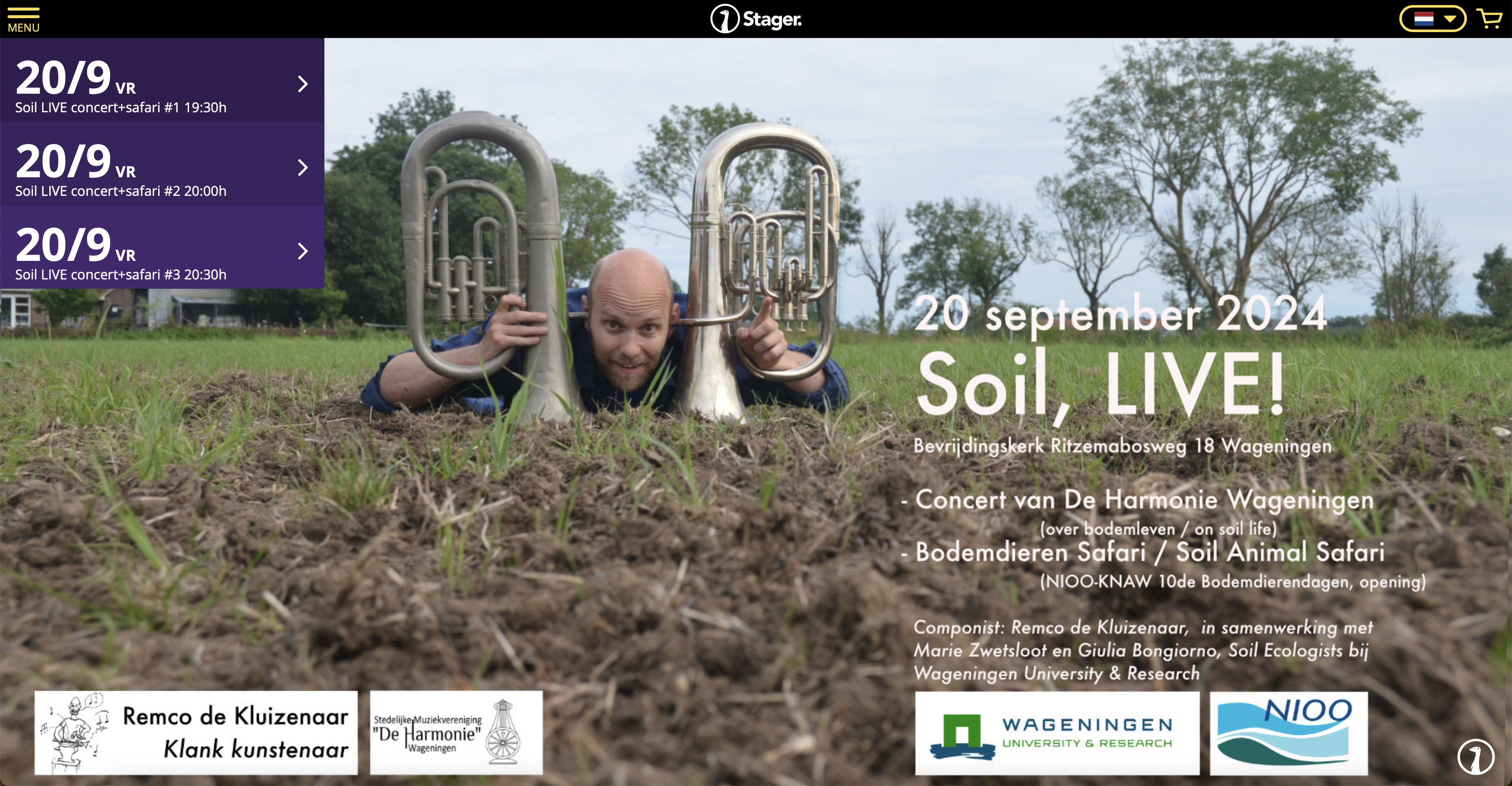 Tickets Soil, LIVE! nu boekbaar (20 sept 2024) op=op